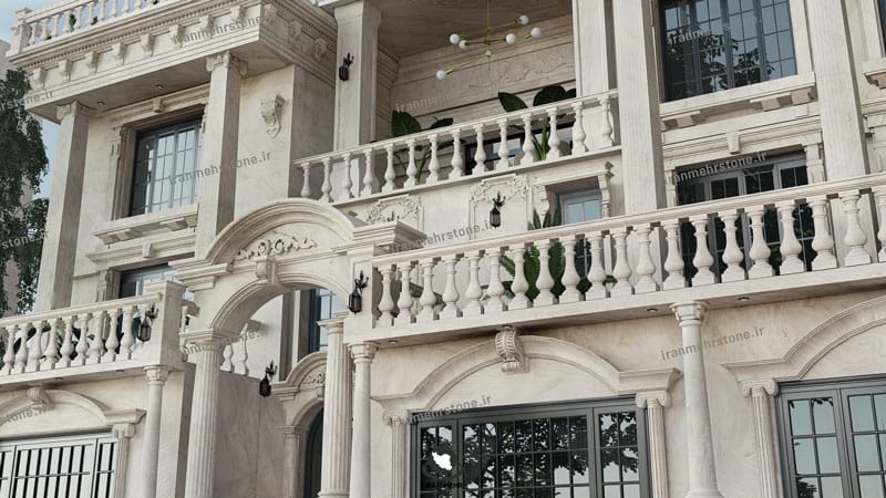 سنگ طبیعی در نمای ساختمان