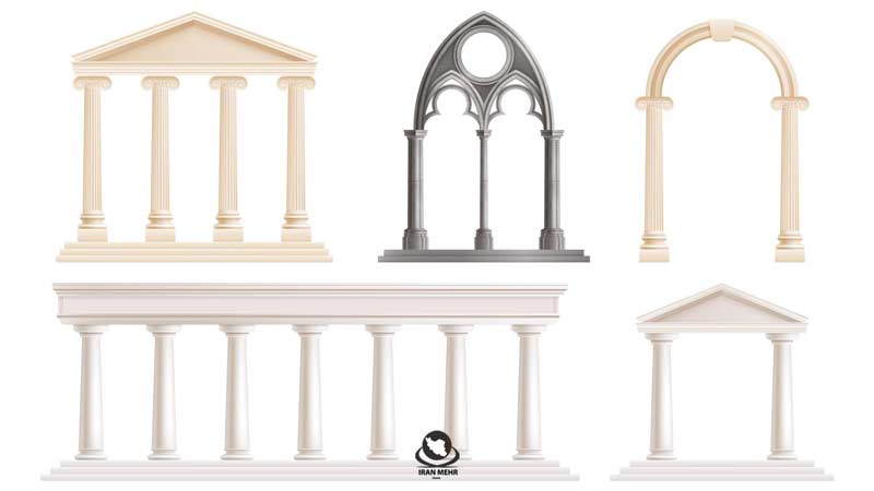 المان های نما تراورتن