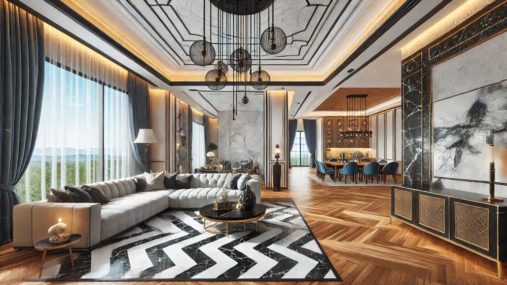 نمای داخلی با سنگ گرانیت